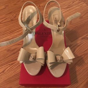 Valentino Bow ankle strap heels